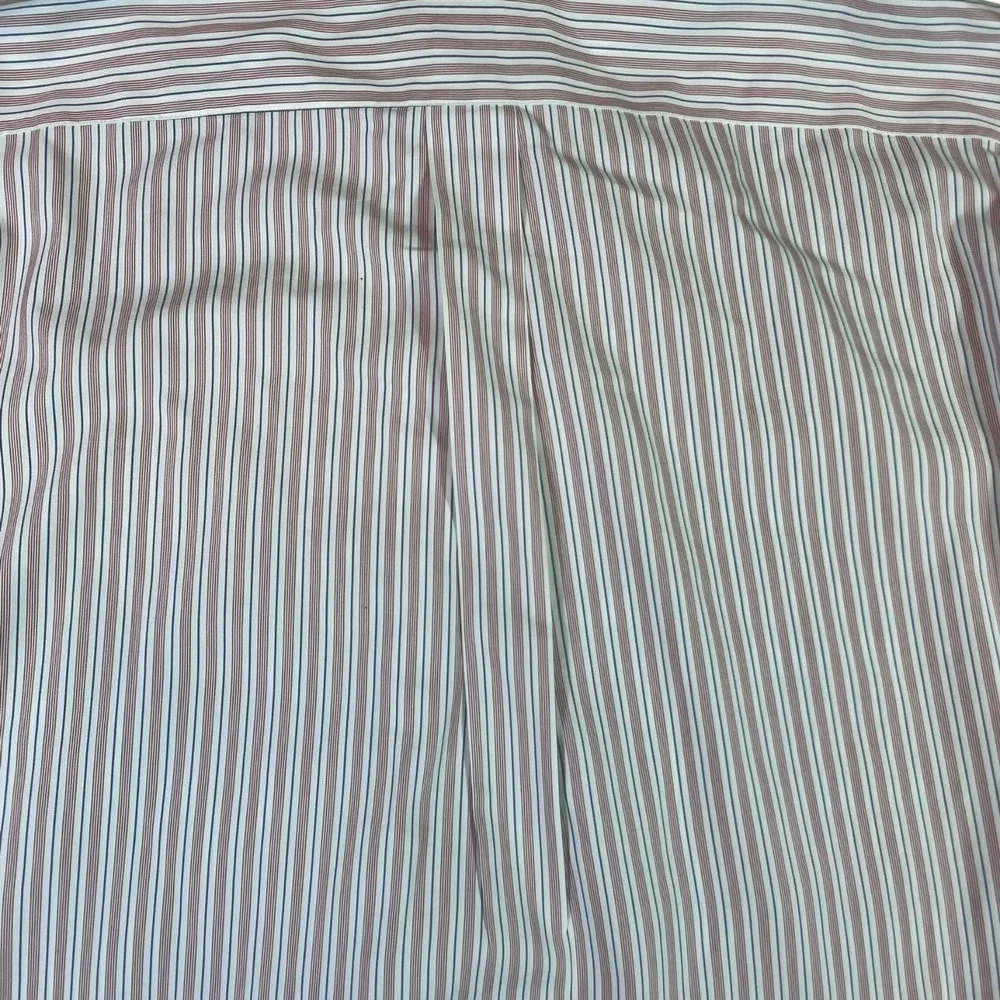 Eddie Bauer Shirt Mens 2XL Multi Striped Wrinkle Resistant Back Box Button Down
